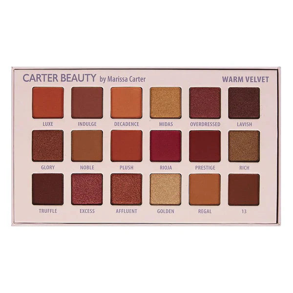 Carter Beauty Warm Velvet Eyeshadow Palette 18 Shade